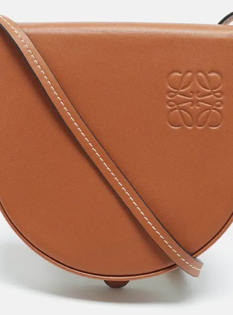 Loewe Mini Heel Brown Leather Crossbody Bag