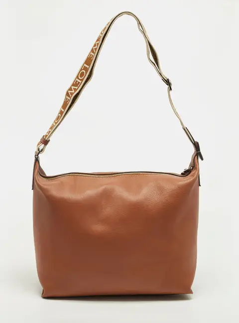 Loewe Cubi Brown Leather Shoulder Bag