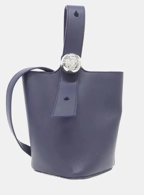 Loewe Pebble Mini Pebbled Calfskin Leather Shoulder Bag