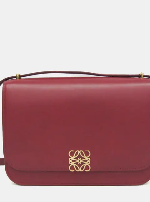 Loewe Goya Red Leather Shoulder Bag