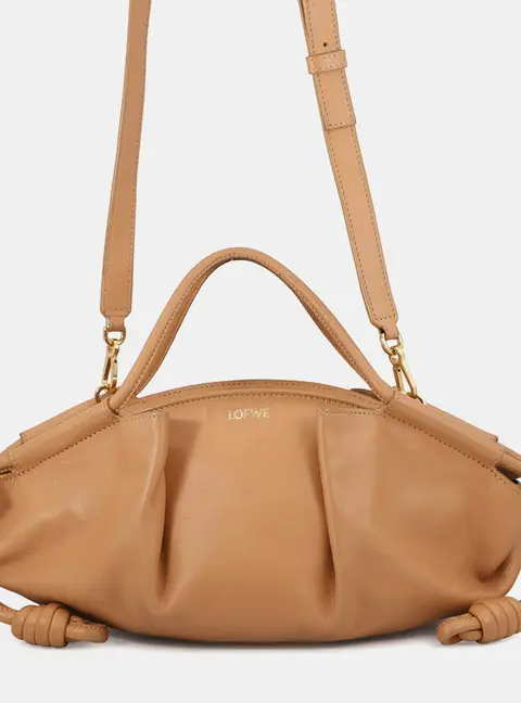 Loewe Paseo Small Warm Desert Leather Crossbody Bag