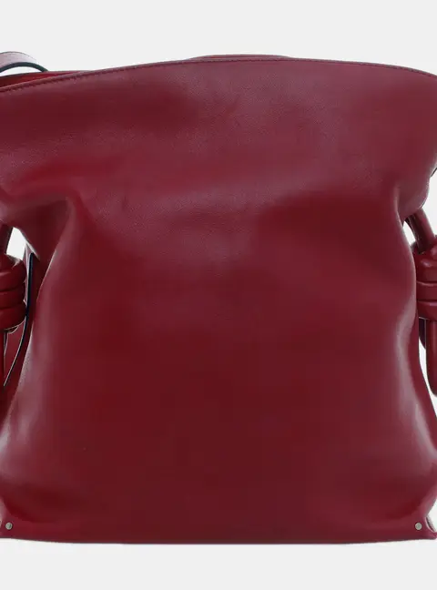 Loewe Flamenco Small Dark Red Leather Shoulder Bag