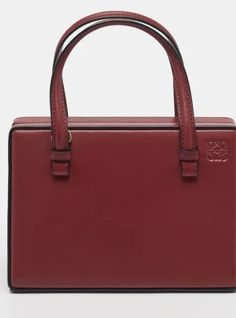Loewe Paris Postal Small Red Leather Bag