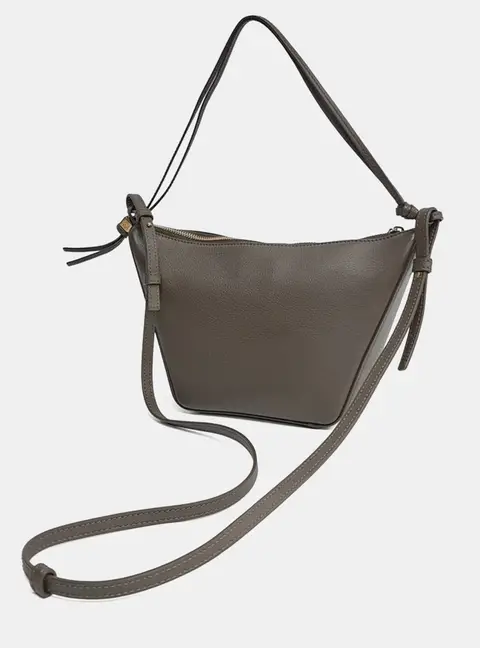 Loewe Mini Hammock Green Leather Hobo Bag