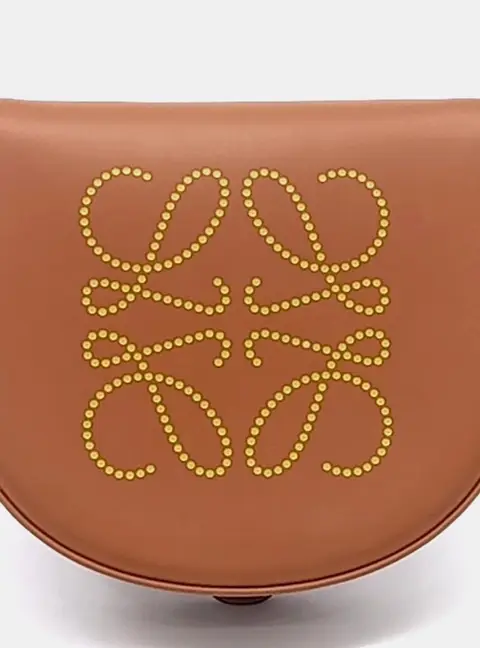 Loewe Brown Leather Heel Pouch Crossbody bag