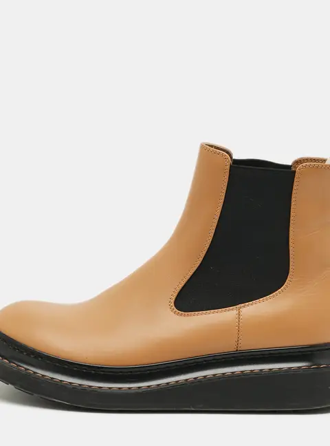 Loewe Size 39 Brown Leather Chelsea Boots