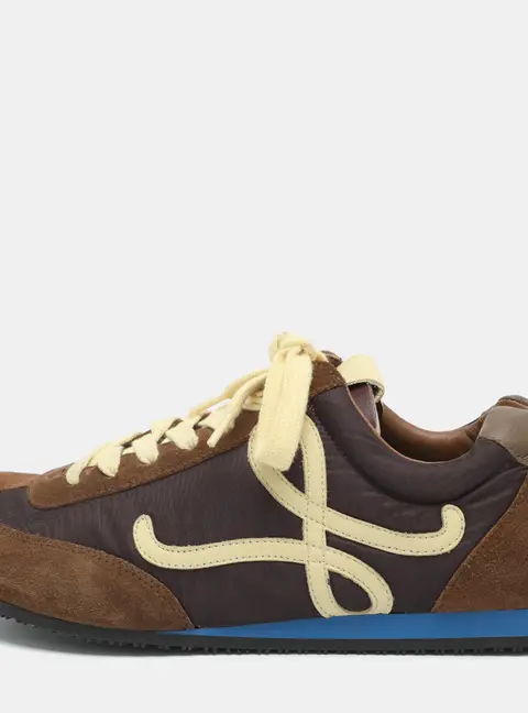 Loewe Ballet Runner 2.0 Size 39 Multicolor Nylon and Suede Low Top Sneakers