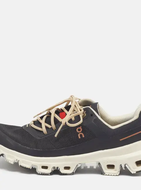 Loewe  X On Cloudventure Size 37.5 Black Canvas Lace Up Sneakers