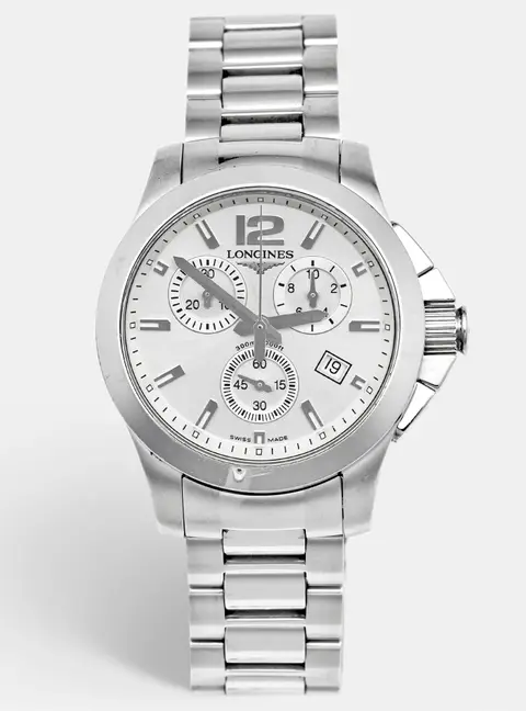Longines Conquest L3.279.4.76.6 Silver Dial Stainless Steel Women's Wristwatch 35 mm