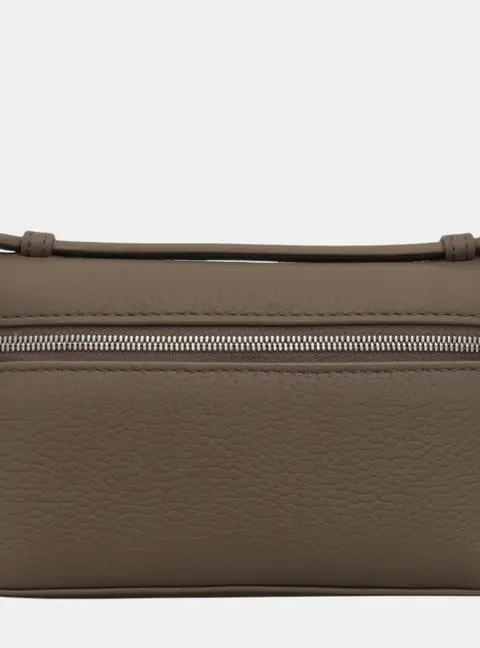 Loro Piana Extra Pocket Mini Mastic Calfskin Leather Pouch Bag