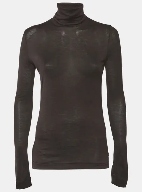 Loro Piana Brown Jersey Turtle Neck Sweatshirt S