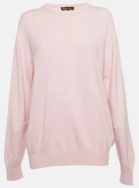 Loro Piana Pink Knitted Sweaters XL