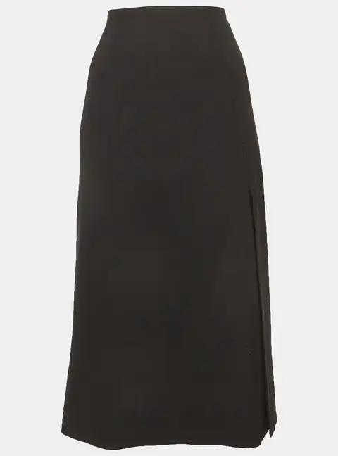 Loro Piana Black Wool Pencil Skirt M