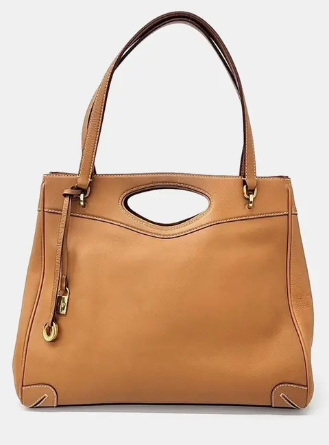 Loro Piana Brown Leather Shoulder Bag