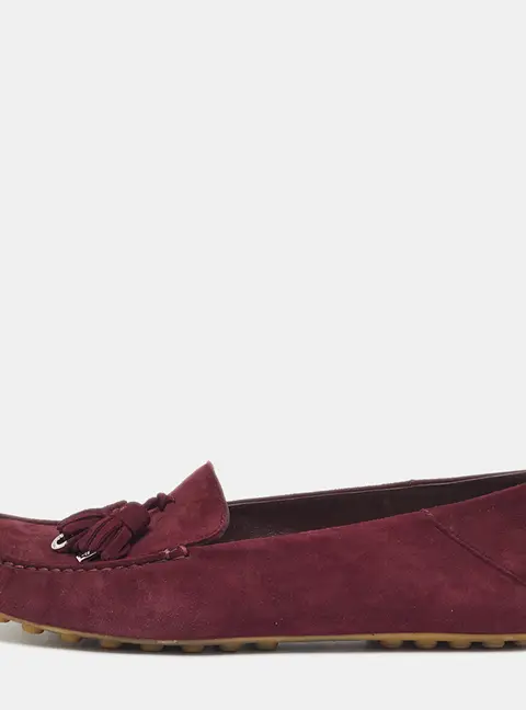 Loro Piana Walk Size 39 Burgundy Suede Loafers