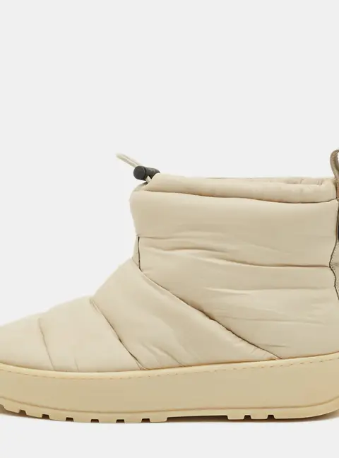 Loro Piana Size 38 Beige Nylon Ankle Length Snow Boots