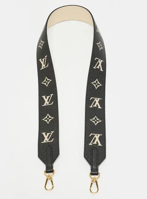 Louis Vuitton Bandouli&egrave;re Strap Black/Beige Monogram Empreinte Leather