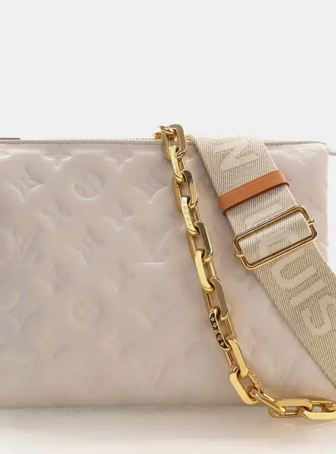 Louis Vuitton Coussin PM White Monogram Canvas Shoulder Bag