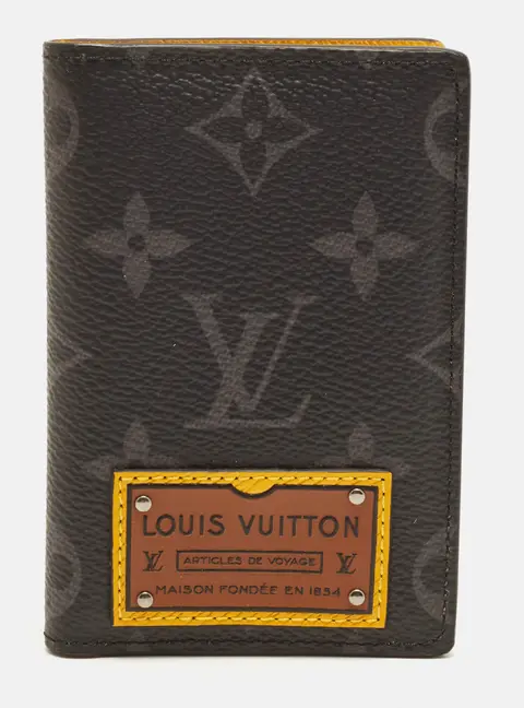 Louis Vuitton Gaston Label Monogram Eclipse Canvas Pocket Organizer