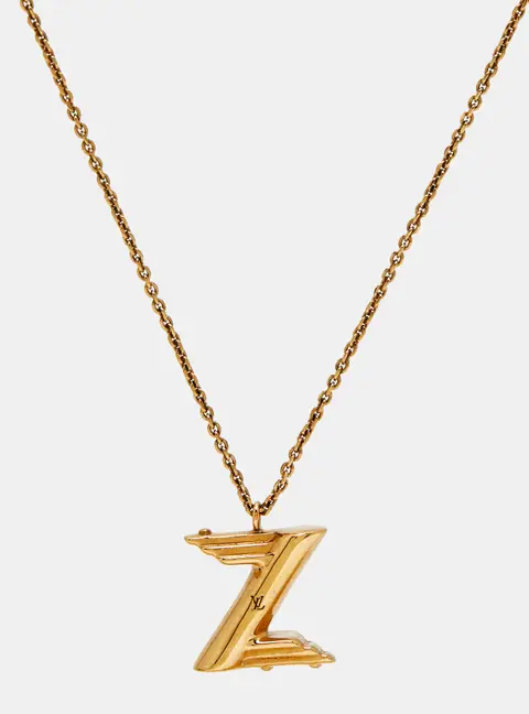 Louis Vuitton LV & Me Letter Z Gold Tone Necklace