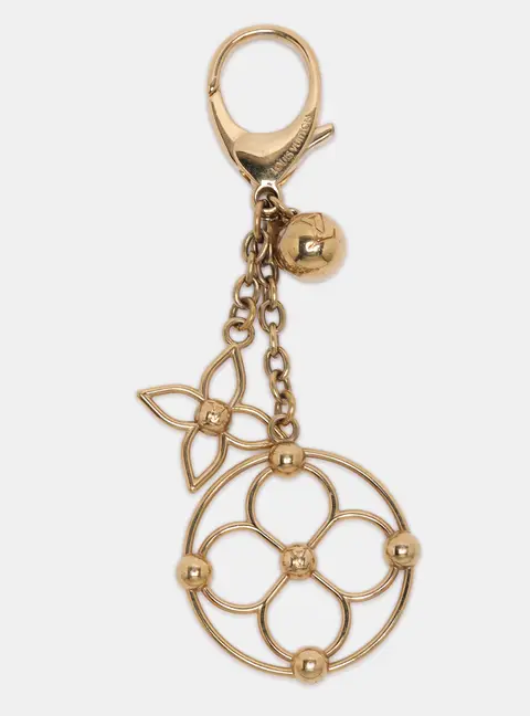 Louis Vuitton Bloomy Gold Tone Bag Charm