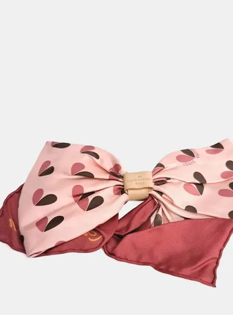 Louis Vuitton silk multicolor scarf ribbon