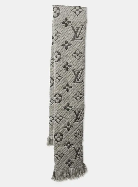 Louis Vuitton Verone Wool & Silk Logomania Scarf