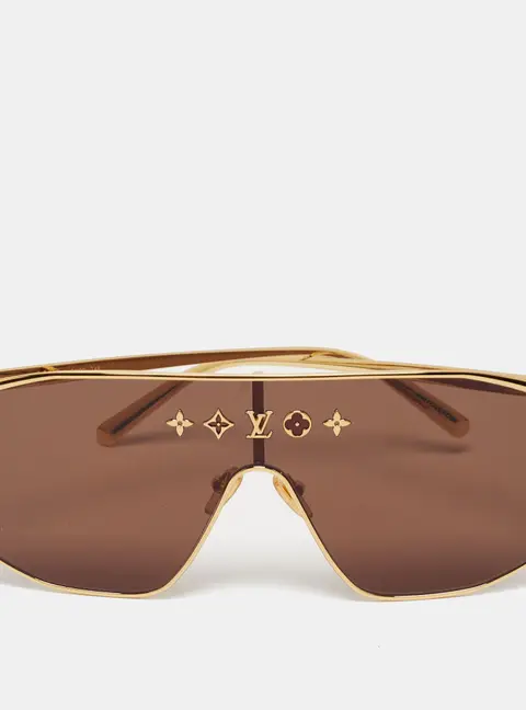 Louis Vuitton Brown/Gold Tone Z1717U Golden Mask Sunglasses