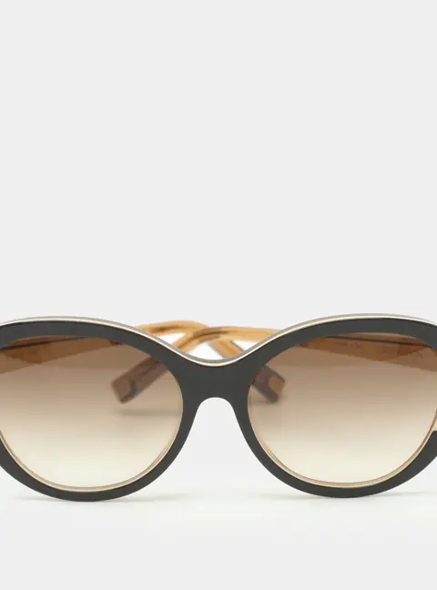Louis Vuitton Gold Tone/ Brown Gradient Z0487W Petit Soupcon Cat Eye Sunglasses