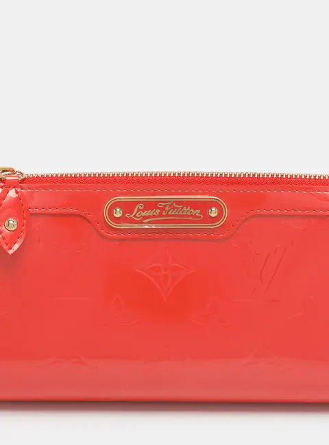 Louis Vuitton Trousse Orange Sunset Monogram Vernis Cosmetic Pouch