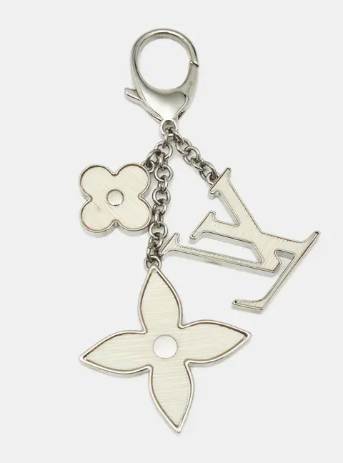 Louis Vuitton  Fleur de Epi Resin Silver Tone Bag Charm
