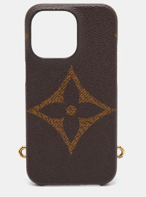 Louis Vuitton Reverse Monogram Giant Canvas Bumper on Strap iPhone Case