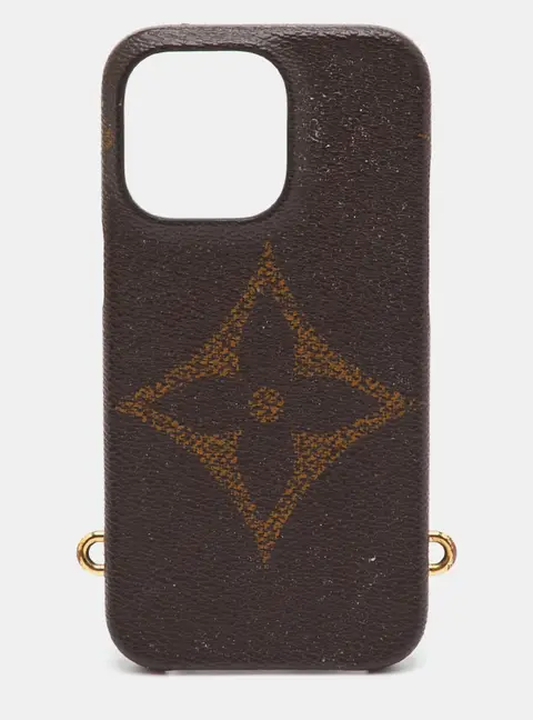 Louis Vuitton Reverse Monogram Giant Canvas Bumper on Strap iPhone Case