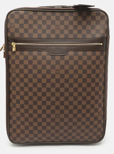 Louis Vuitton Pegase 55 Damier Ebene Canvas Suitcase Luggage