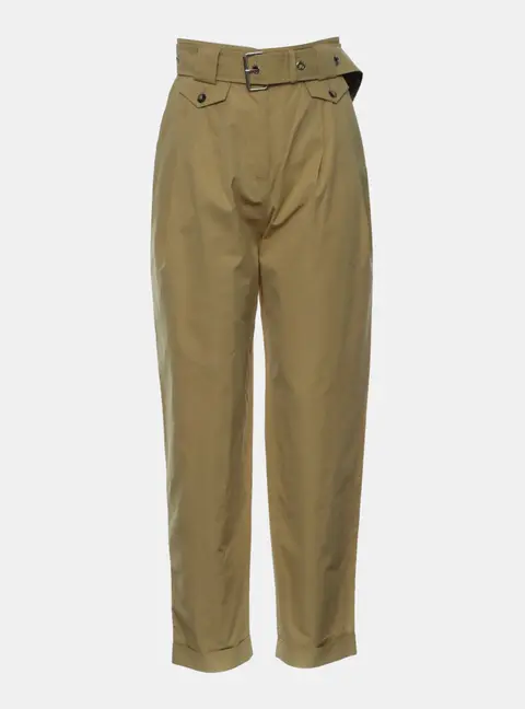 Louis Vuitton Brown Belted Pants S