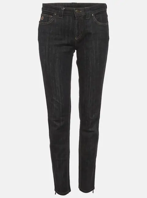Louis Vuitton Black Denim Slim Fit Jeans M/Waist 30"