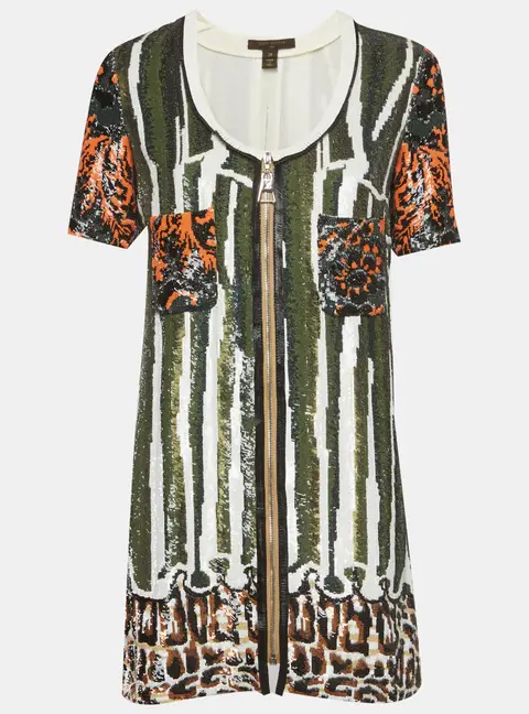 Louis Vuitton Multicolour Sequin Mini Dress S