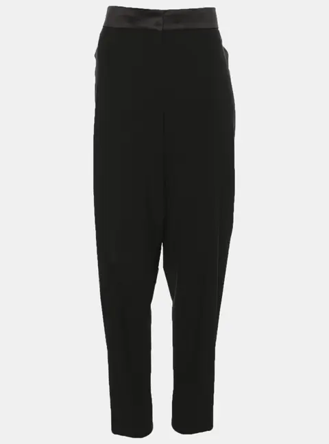 Louis Vuitton Black Wool Blend Formal Trousers L