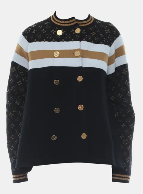 Louis Vuitton Monogram Knitted Jacket S