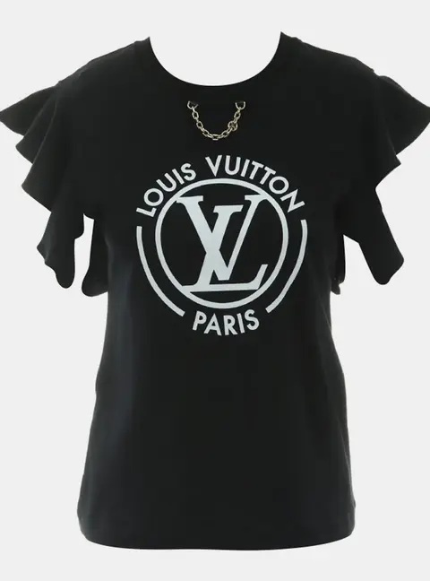 Louis Vuitton Flocked LV T-Shirt S