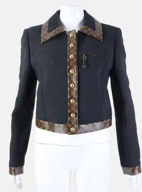 Louis Vuitton wool black/brown jacket 38