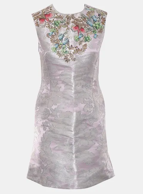 Louis Vuitton Floral Embroidered Mini Dress