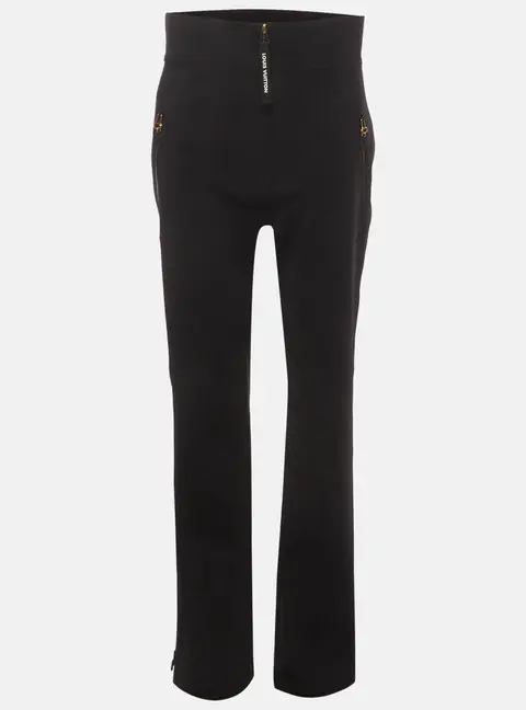 Louis Vuitton Black Nylon Straight Fit Trouser L