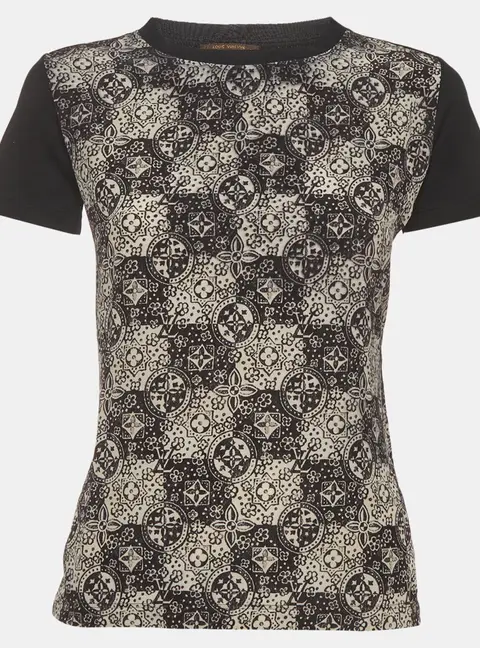 Louis Vuitton Navy Blue Monogram Jersey Short Sleeve T-Shirt S