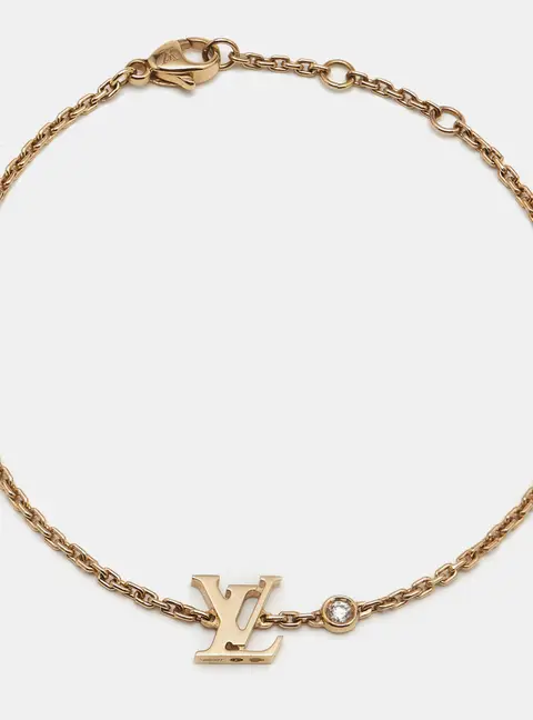 Louis Vuitton Idylle Blossom LV Diamond 18k Yellow Gold Chain Bracelet