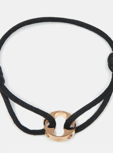 Louis Vuitton Empreinte 18k Rose Gold Cord Bracelet