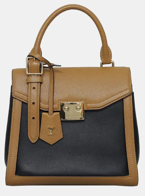 Louis Vuitton LV Arch PM Black Brown Epi Leather Top Handle Bag