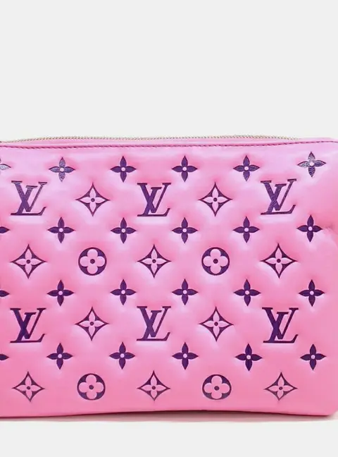 Louis Vuitton Pink Leather Cusant PM Bag