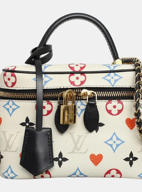 Louis Vuitton Game On Monogram Vanity PM White Monogram Canvas Top Handle Bag