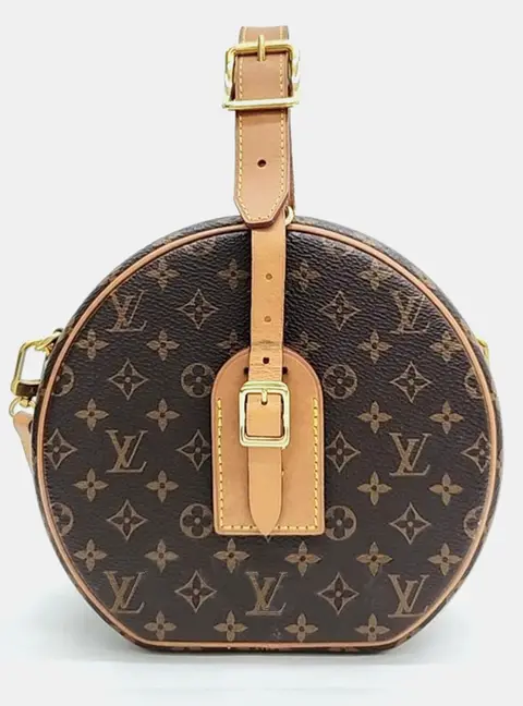 Louis Vuitton Petite Boite Chapeau MM Brown Monogram Canvas Crossbody Bag